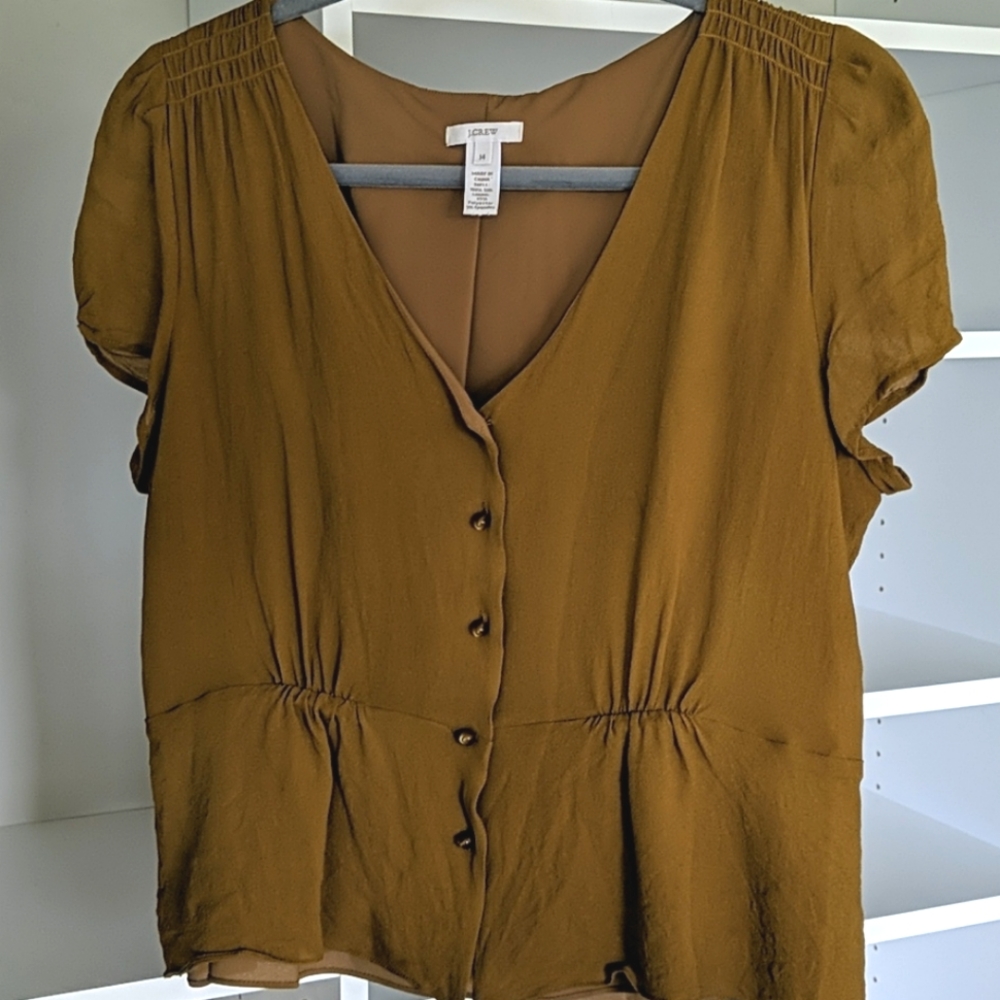J. Crew silk top, sz 14
